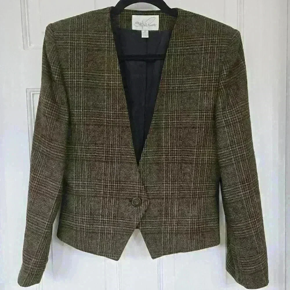 Stephanie Powers Vintage Set Blazer, Size 10,Skirt Size 12 - Picture 5 of 8